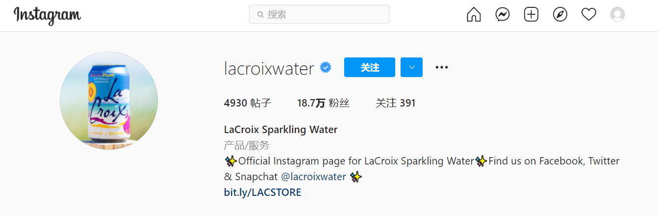 La Croix Instagram首页