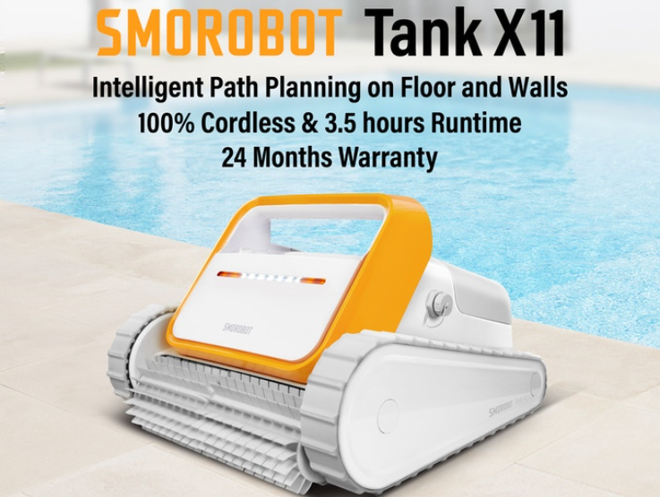SMOROBOT -无绳泳池清洁机器人