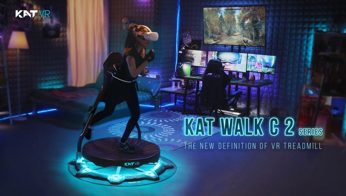 kickstarter-KAT Walk C2-个人VR游戏跑步机